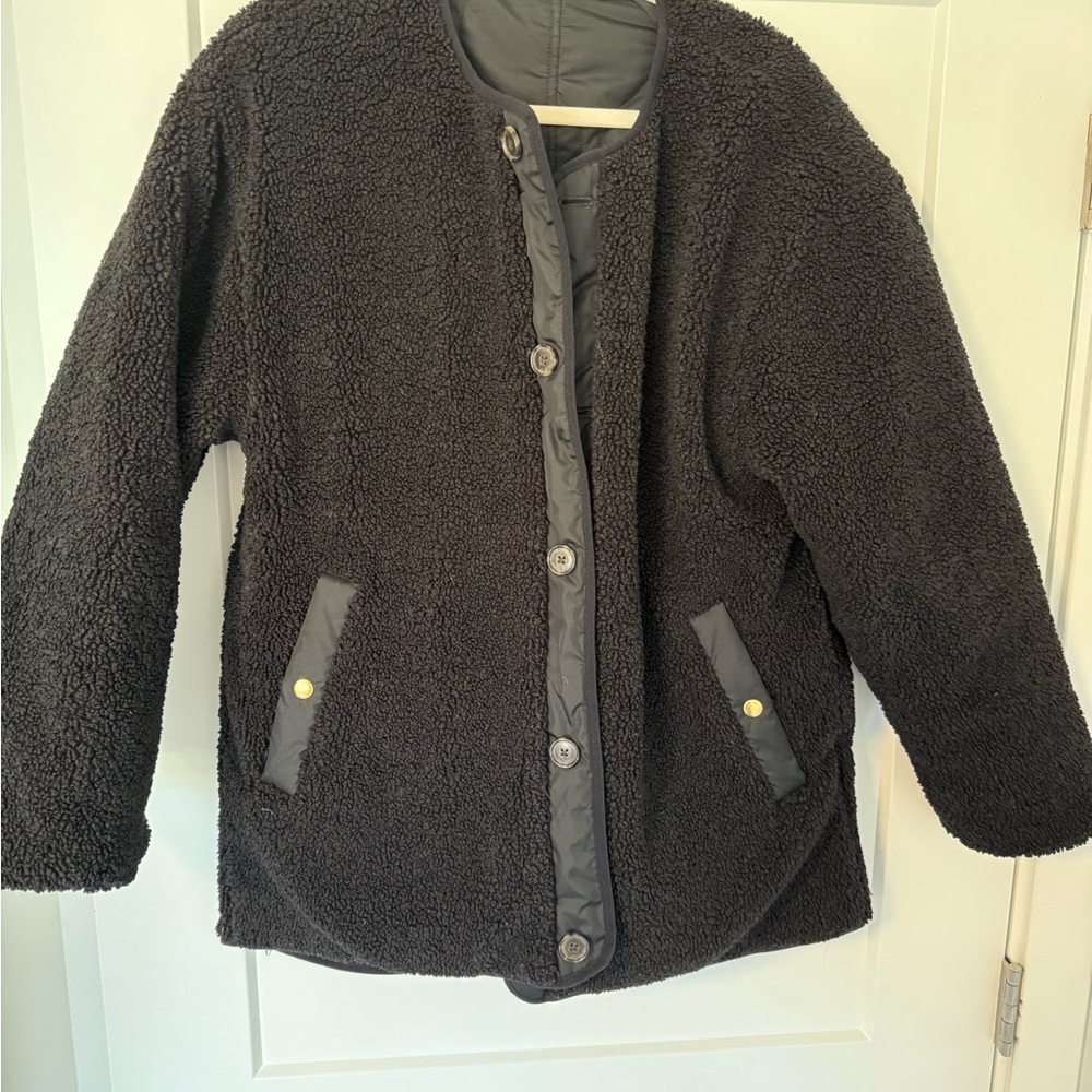 Reversible J. Crew Women's Black Quilted Jacket
